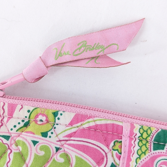 3/$20 Vera Bradley Pinwheel Pink Brush and Pencil Cosmetic Case - Picture 3 of 9